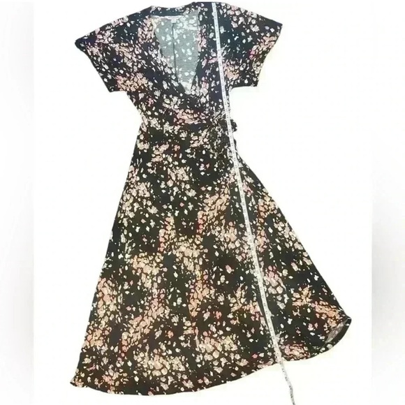 Whistles NWOT Jersey Wrap Short Sleeve Dress Size 8 - Picture 3 of 13